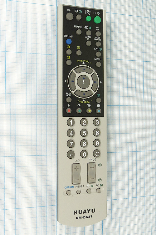 ДУ пульт SONY \HUAYU RM-D637\универсал LCD\